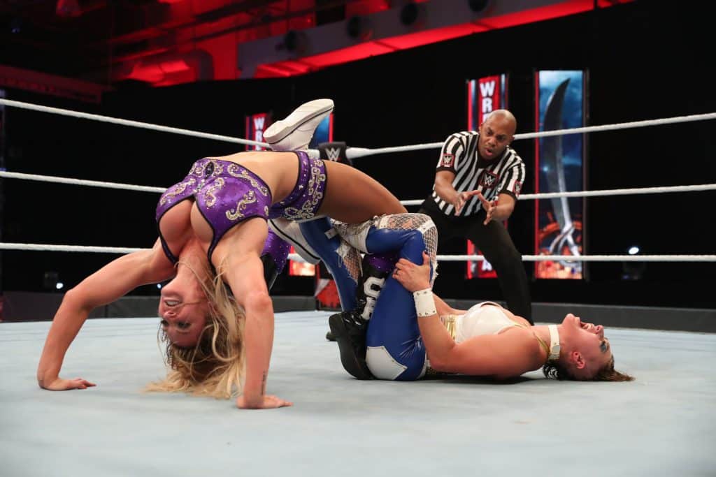 Charlotte vs. Rhea ending WM 36